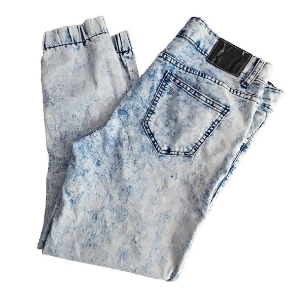 Exocet Jeans Women's Size 13 (34x26) Acid Washed Stretch Elastic Leg Opening - Picture 5 of 16